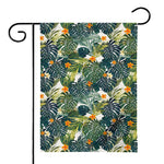 Summer Hawaiian Leaves Pattern Print House Flag