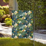 Summer Hawaiian Leaves Pattern Print House Flag