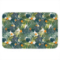 Summer Hawaiian Leaves Pattern Print Indoor Door Mat