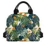 Summer Hawaiian Leaves Pattern Print Insulated Lunch Bag
