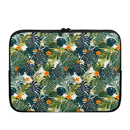 Summer Hawaiian Leaves Pattern Print Laptop Sleeve