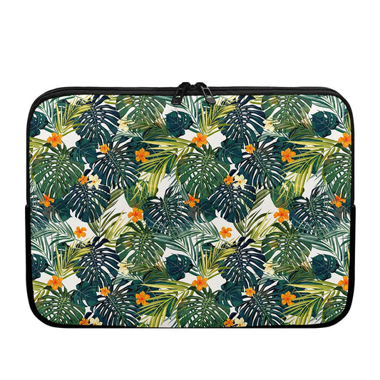 Summer Hawaiian Leaves Pattern Print Laptop Sleeve