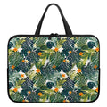 Summer Hawaiian Leaves Pattern Print Laptop Sleeve With Handle