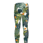 Summer Hawaiian Leaves Pattern Print Men's leggings