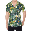 Summer Hawaiian Leaves Pattern Print Men's Shirt
