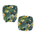 Summer Hawaiian Leaves Pattern Print Office Chair Cover