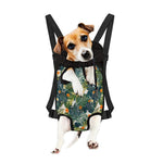 Summer Hawaiian Leaves Pattern Print Pet Carrier Backpack