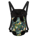 Summer Hawaiian Leaves Pattern Print Pet Carrier Backpack