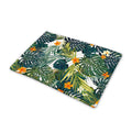 Summer Hawaiian Leaves Pattern Print Pet Cooling Mat Cover