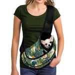 Summer Hawaiian Leaves Pattern Print Pet Sling Carrier