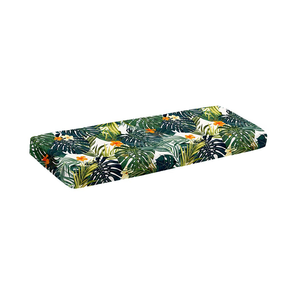 Summer Hawaiian Leaves Pattern Print Piano Keyboard Cover