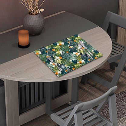 Summer Hawaiian Leaves Pattern Print Placemat