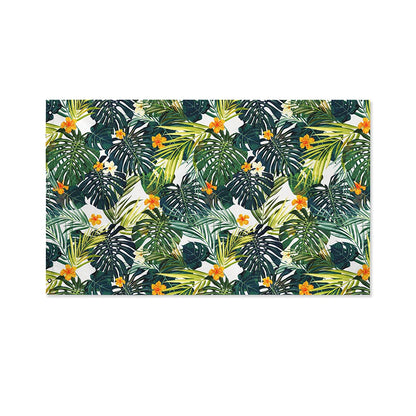 Summer Hawaiian Leaves Pattern Print Polyester Flag