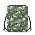 Summer Hawaiian Leaves Pattern Print Rectangular Crossbody Bag