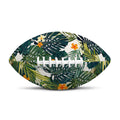 Summer Hawaiian Leaves Pattern Print Rugby Ball