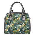Summer Hawaiian Leaves Pattern Print Shoulder Handbag
