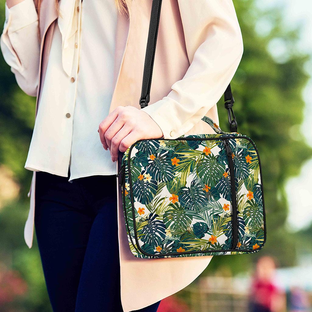 Summer Hawaiian Leaves Pattern Print Shoulder Strap Bible Bag