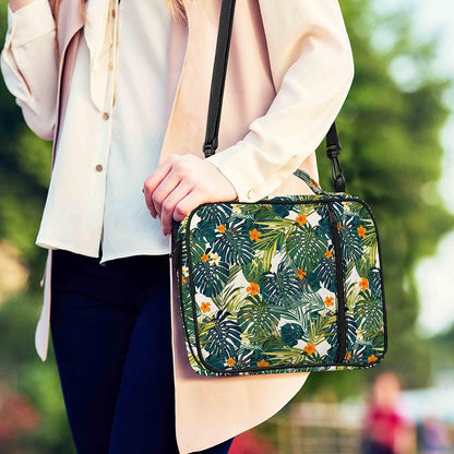 Summer Hawaiian Leaves Pattern Print Shoulder Strap Bible Bag