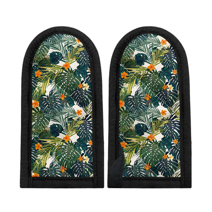 Summer Hawaiian Leaves Pattern Print Skillet Handle Cover