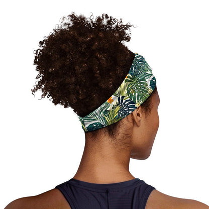 Summer Hawaiian Leaves Pattern Print Sports Headband