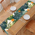 Summer Hawaiian Leaves Pattern Print Table Runner
