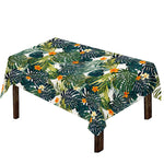Summer Hawaiian Leaves Pattern Print Tablecloth