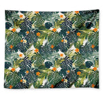 Summer Hawaiian Leaves Pattern Print Tapestry