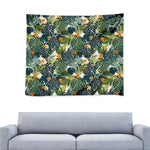 Summer Hawaiian Leaves Pattern Print Tapestry