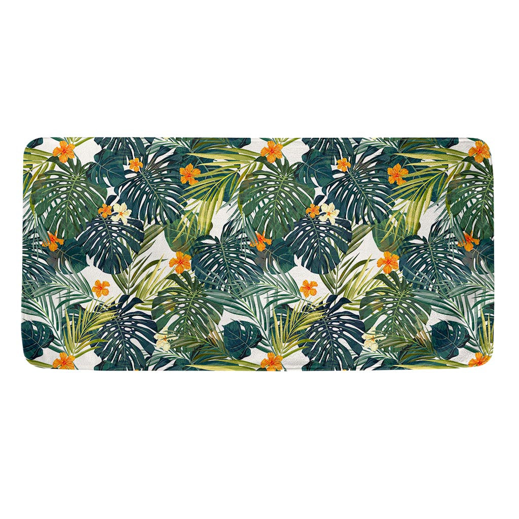 Summer Hawaiian Leaves Pattern Print Towel