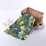 Summer Hawaiian Leaves Pattern Print Towel