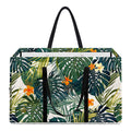 Summer Hawaiian Leaves Pattern Print Utility Tote Bag