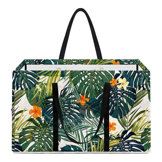 Summer Hawaiian Leaves Pattern Print Utility Tote Bag