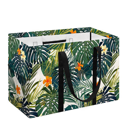 Summer Hawaiian Leaves Pattern Print Utility Tote Bag