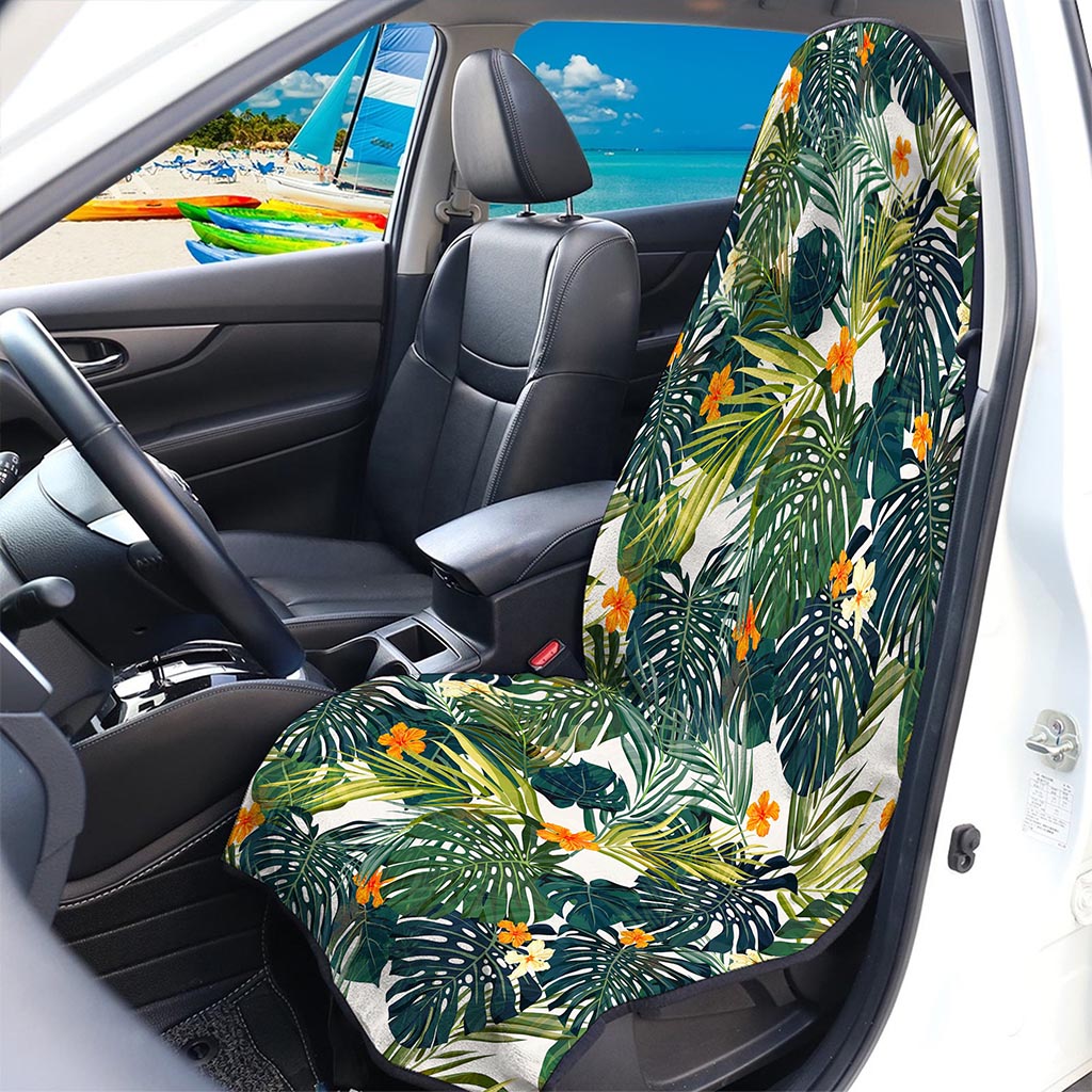 Summer Hawaiian Leaves Pattern Print Waterproof Car Seat Cover