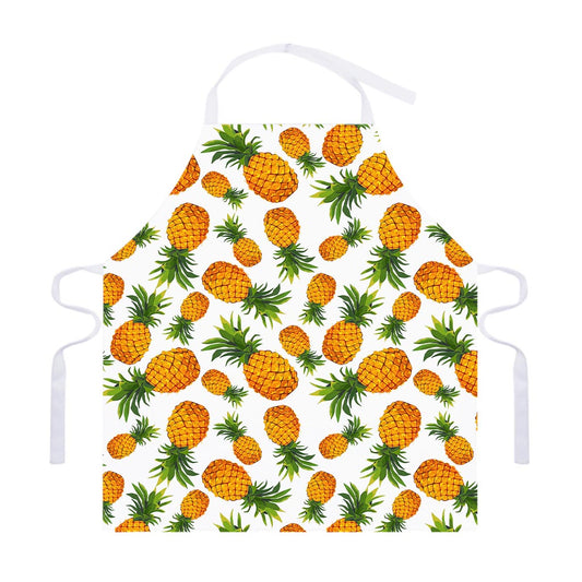 Summer Pineapple Pattern Print Adjustable Apron