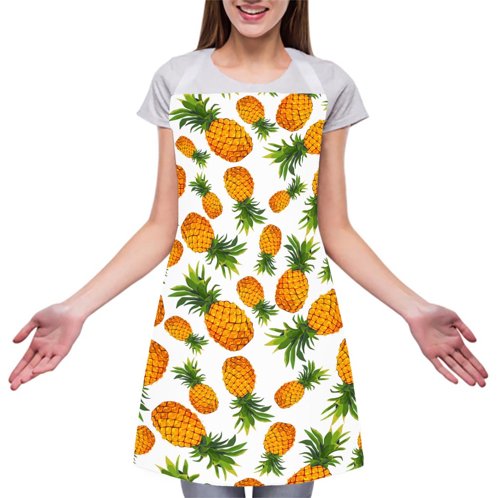 Summer Pineapple Pattern Print Adjustable Apron