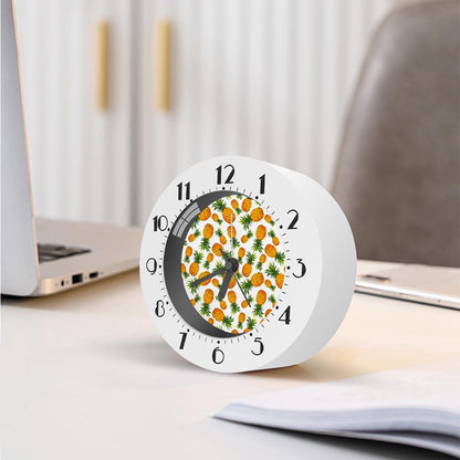 Summer Pineapple Pattern Print Alarm Clock