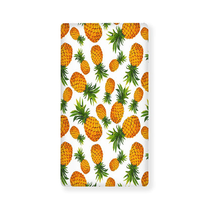 Summer Pineapple Pattern Print Baby Crib Sheet