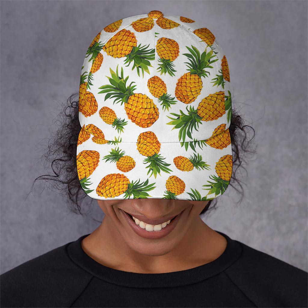 Summer Pineapple Pattern Print Baseball Cap