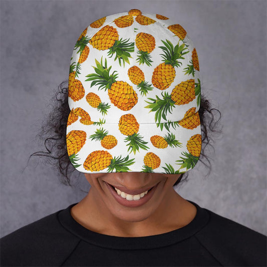 Summer Pineapple Pattern Print Baseball Cap