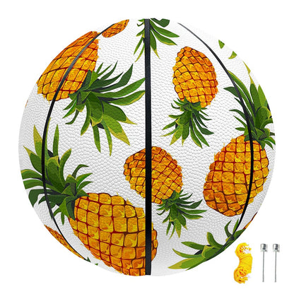 Summer Pineapple Pattern Print Basketball