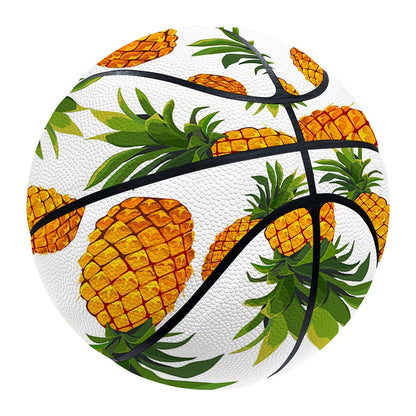 Summer Pineapple Pattern Print Basketball