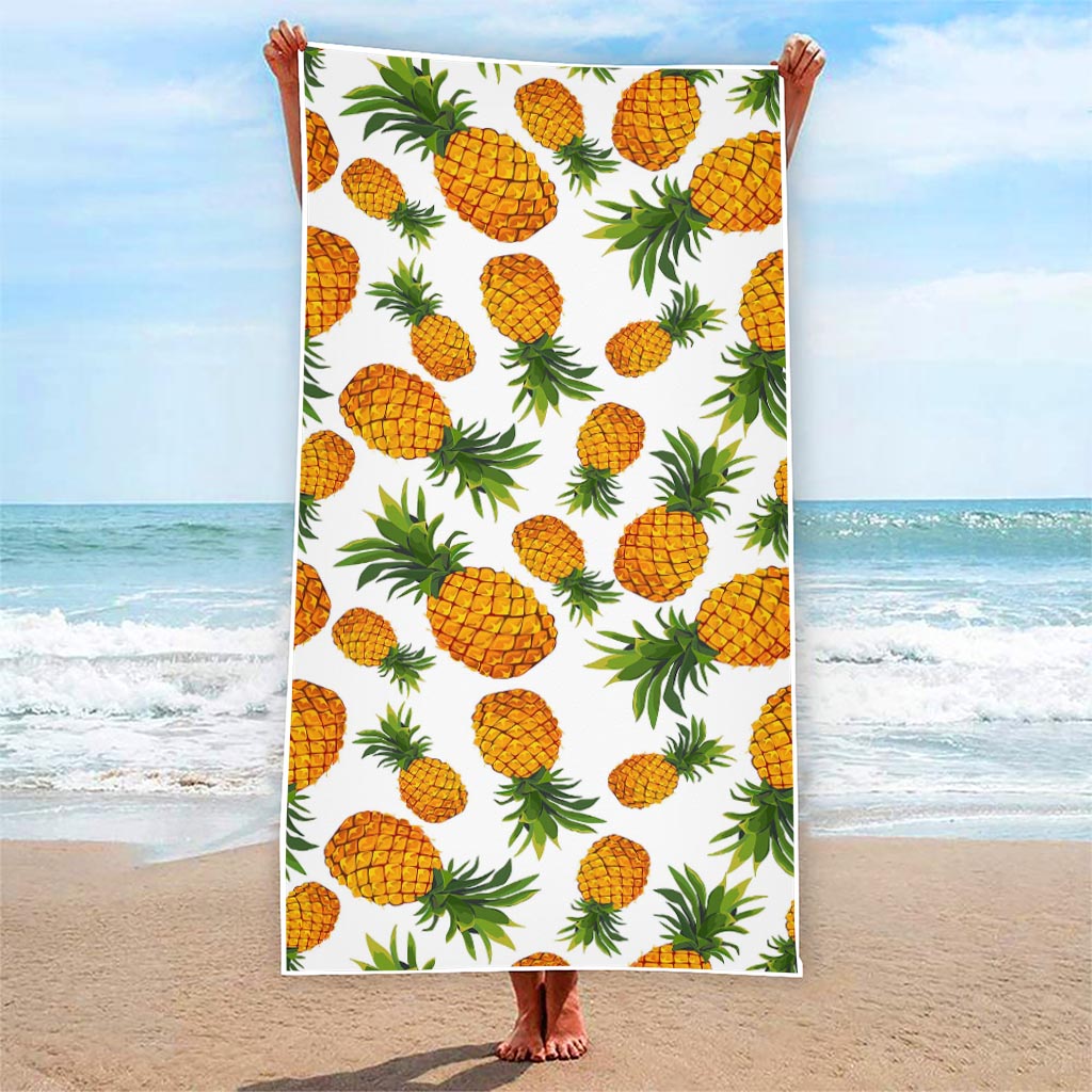 Summer Pineapple Pattern Print Beach Towel