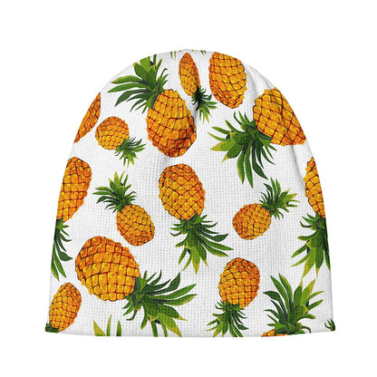 Summer Pineapple Pattern Print Beanie