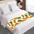 Summer Pineapple Pattern Print Bed Runner