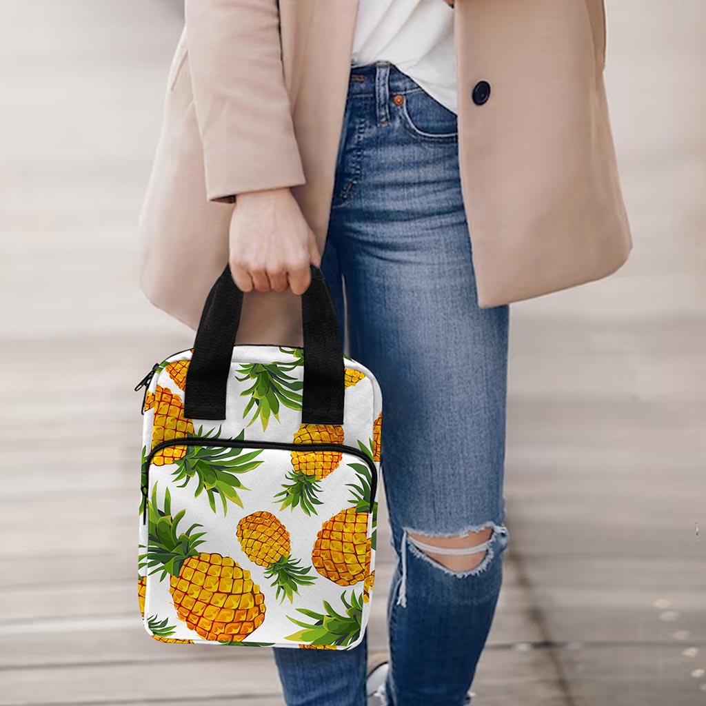 Summer Pineapple Pattern Print Bible Tote Bag