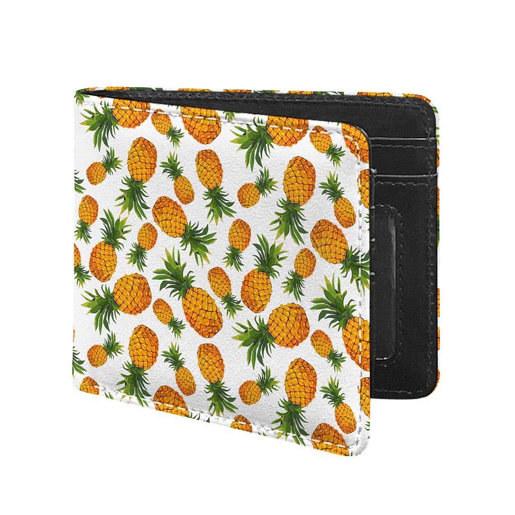 Summer Pineapple Pattern Print Bifold Wallet