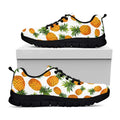 Summer Pineapple Pattern Print Black Running Shoes