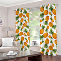 Summer Pineapple Pattern Print Dimout Grommet Curtains