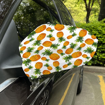 Summer Pineapple Pattern Print Car Side Mirror Covers